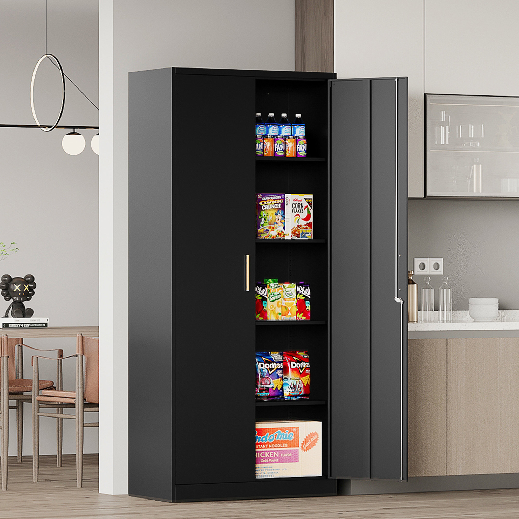 Ebern Designs Metal Garage Storage With 71" Tall Steel